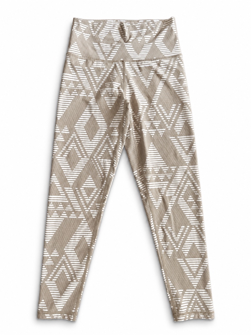 Aerie Women’s Medium Taupe Geometric High Rise Crop Leggings